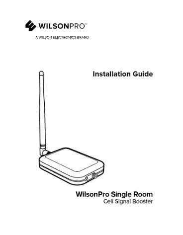 WilsonPro Single Room Booster